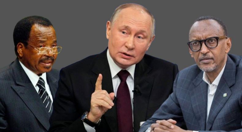 Presidents Paul Biya of Cameroon, Vladimir Putin of Russia and Paul Kagame of Rwanda are among the longest-serving presidents in the world. [Pulse]
