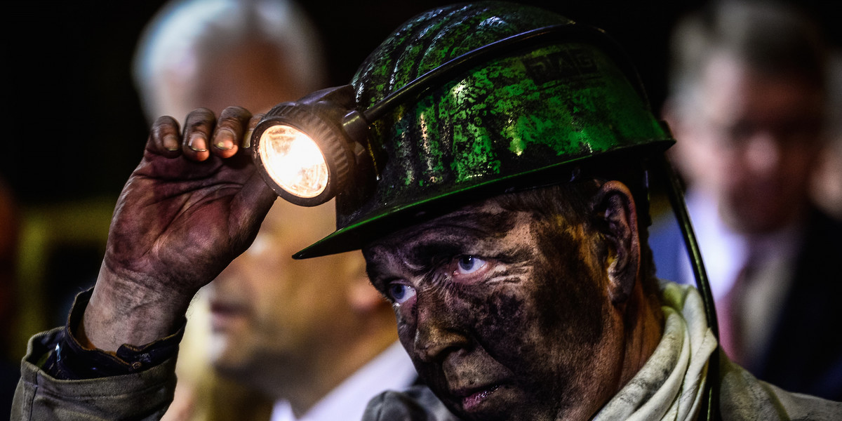 A miner in the Zeche Auguste Victoria coal mine on December 18, the mine's final day of operation, in Marl, Germany.