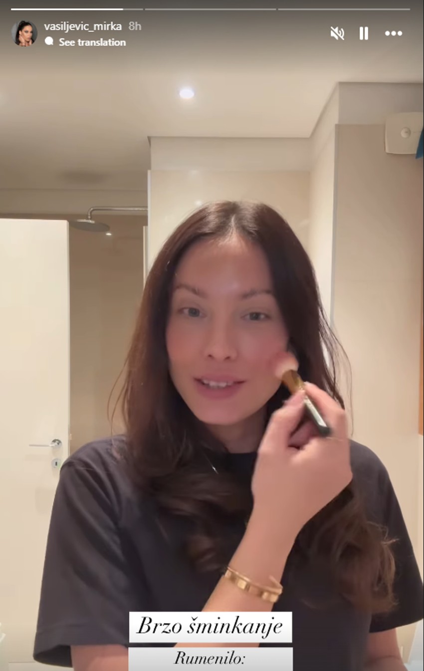 Mirka Vasiljević bez šminke