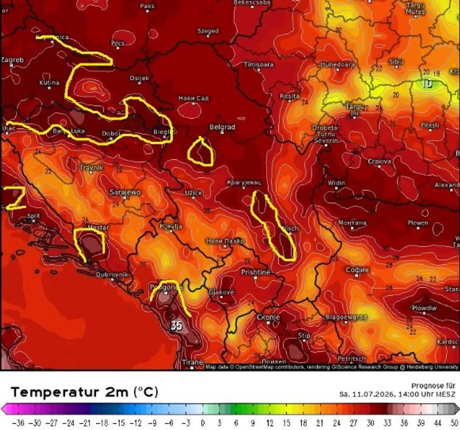 Do kraja nedelje toplije, ali bez velikih vrućina