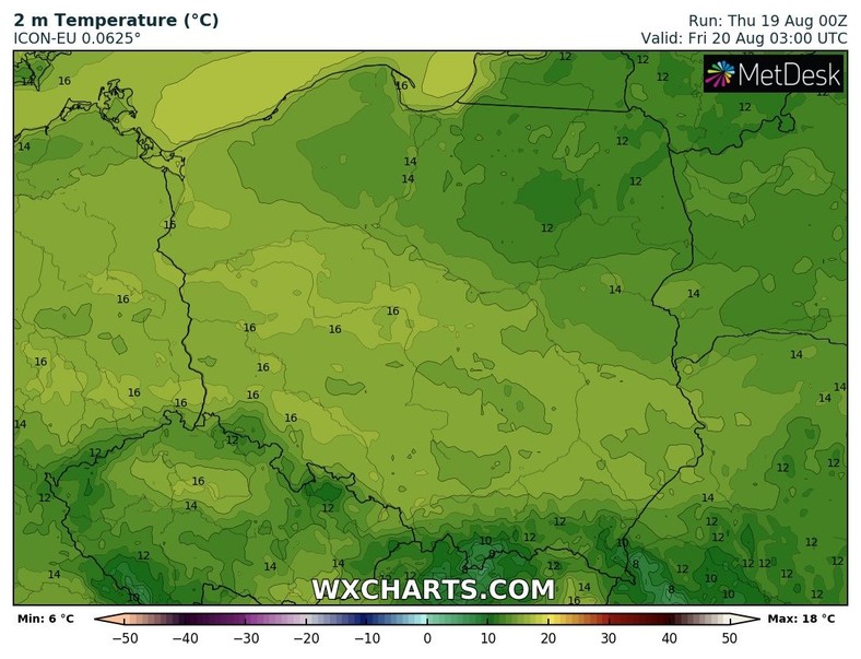 Poranek, dzięki zachmurzeniu, będzie cieplejszy od poprzednich