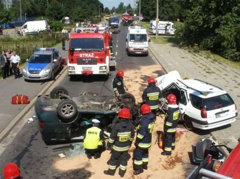 Wypadek na Ursynowie. Kierowca miał we krwi...