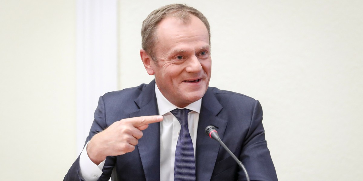 2018 r. Donald Tusk zeznaje przed komisją ds. Amber Gold.