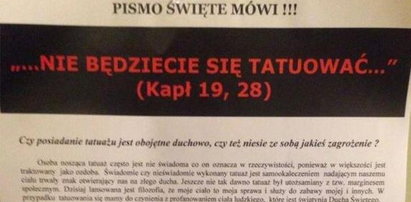 Gdańskie duszpasterstwo ostrzega: tatuaż to pieczęć diabła