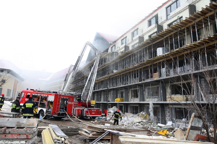 Pożar w hotelu Gołębiewski