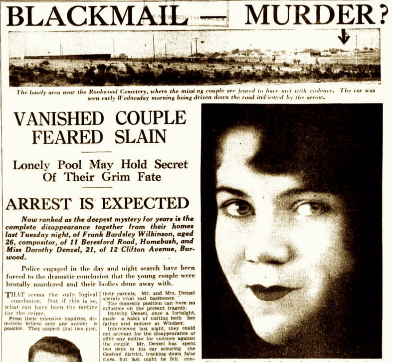 Wiadomość o zaginięciu pary trafiła do gazet