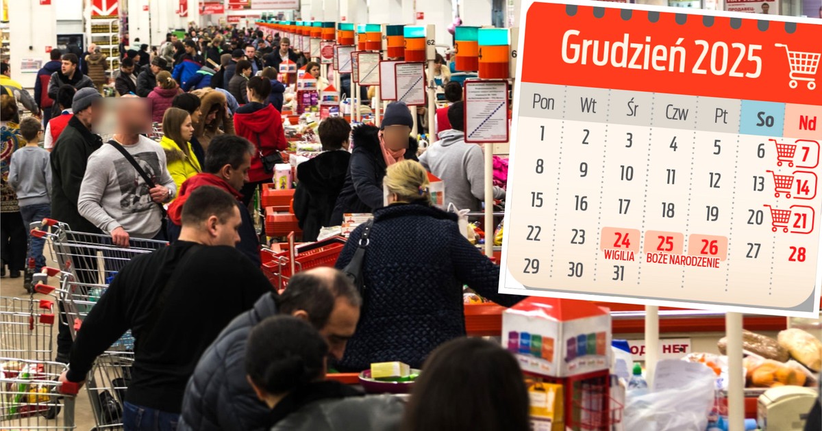 Niedziele handlowe w grudniu 2025. Kiedy sklepy będą otwarte?