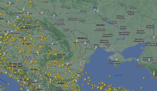 Zatvoreno nebo nad Moldavijom