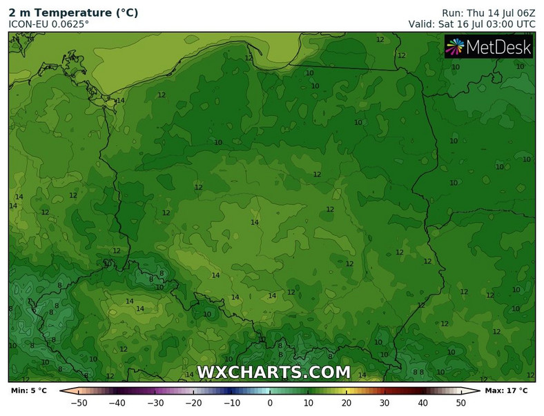 Poranek nie będzie zbyt ciepły