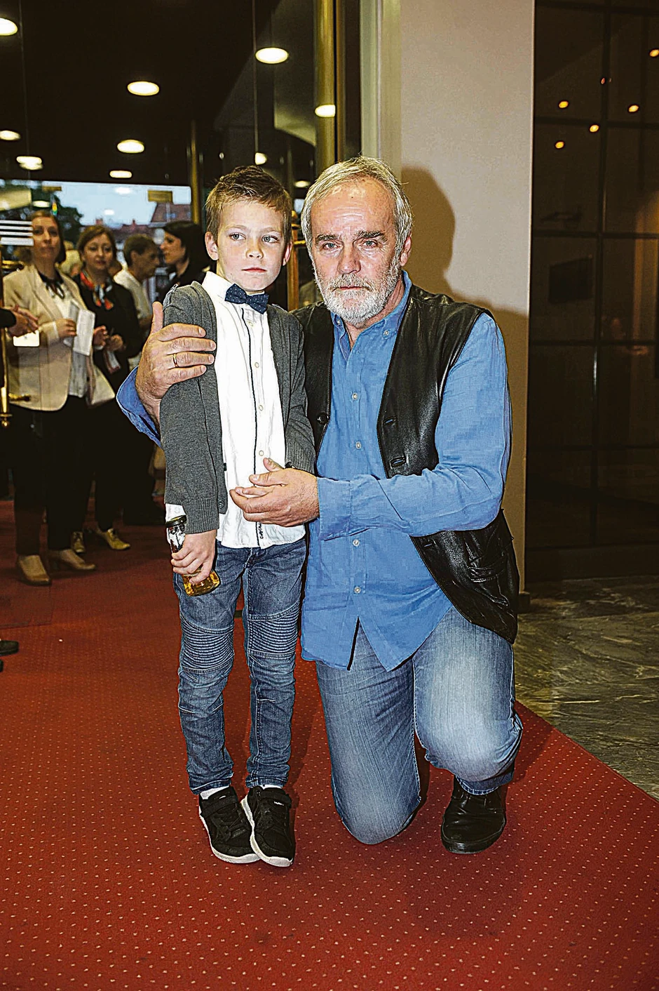 Slobodan Ćustić sa sinom Vasilijem