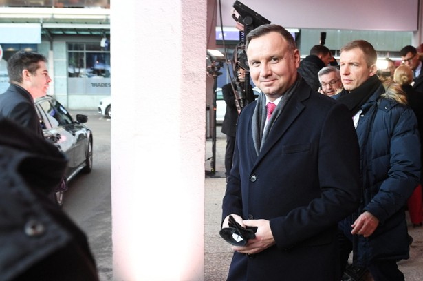 Andrzej Duda w Davos