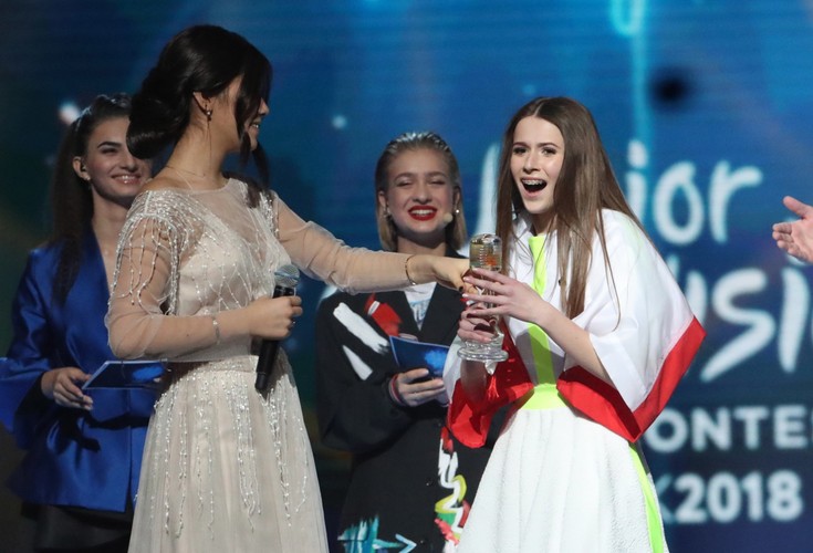Roksana Węgiel podczas konkursu Eurowizja 2018