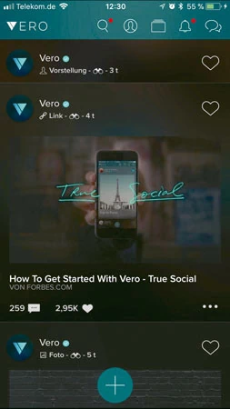 Vero chce być "True Social", czyli naprawdę społecznościowy. Ale zwłaszcza dla nowych użytkowników aplikacja jest dość trudna do opanowania.