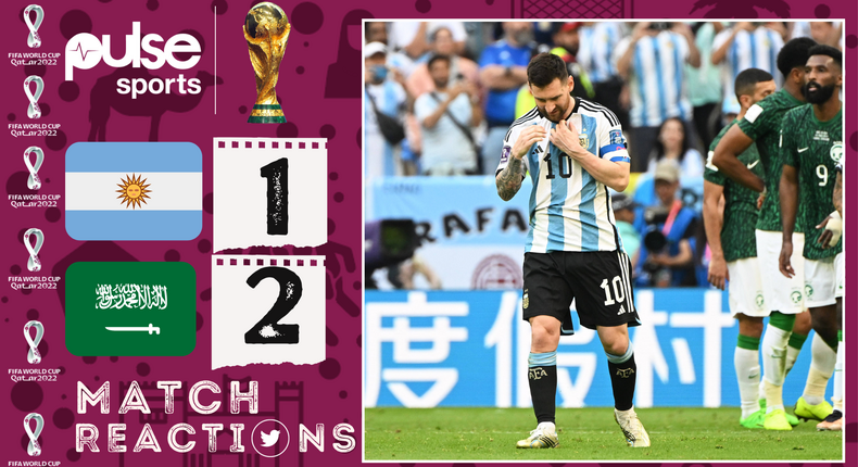 Social media reactions as Saudi Arabia come back to defeat Argentina in World Cup opener