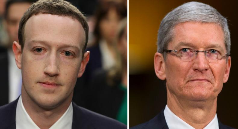 cook vs zuck, tim cook, mark zuckerberg