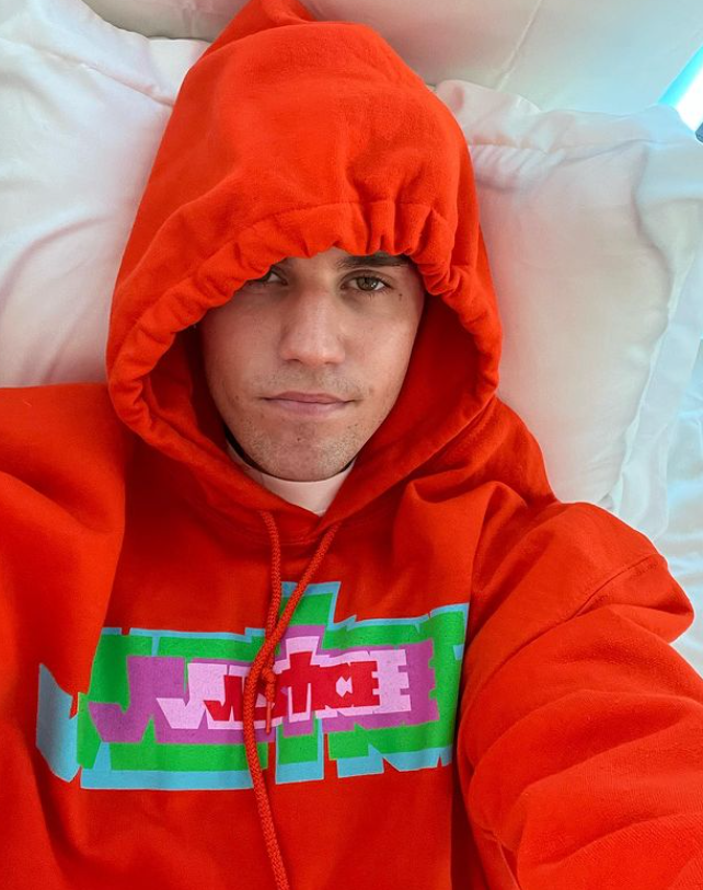 Spevák Justin Bieber. 