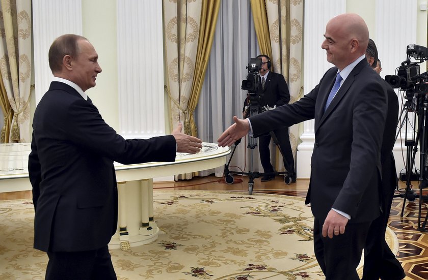 Władimir Putin rozmawiał z Giannim Infantino w sprawie MŚ 2018 w Rosji