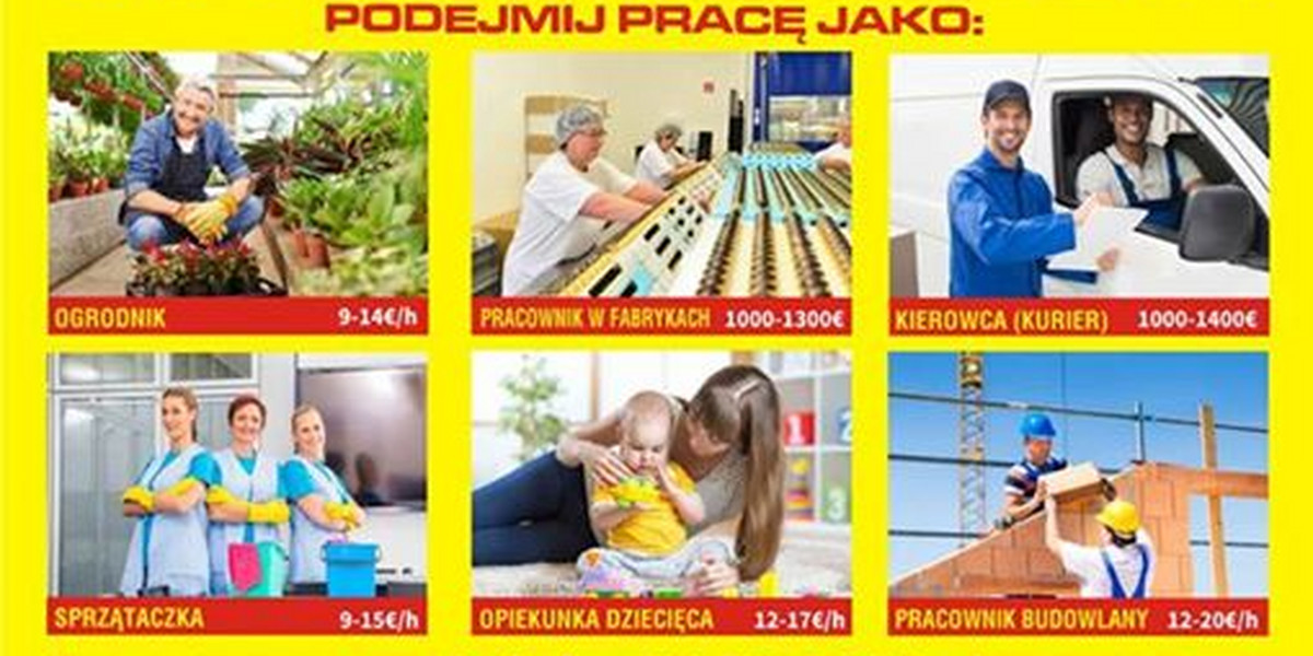 Tak wyglądało ogłoszenie biura pracy