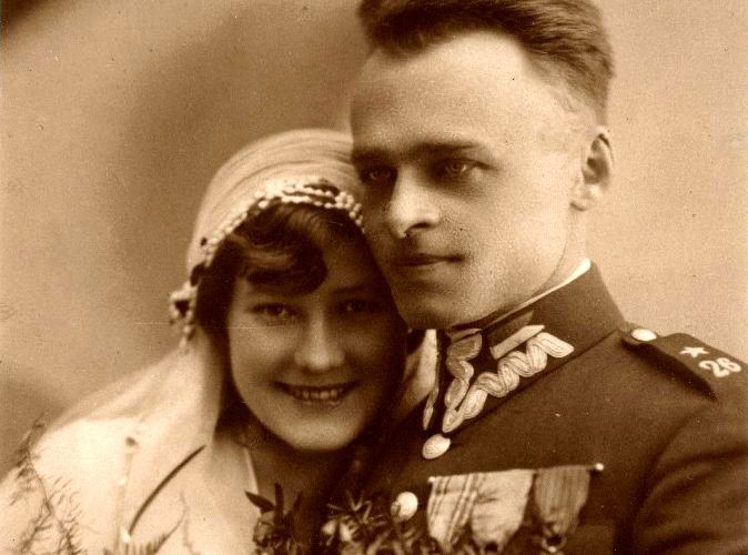 Witold Pilecki z żoną Marią