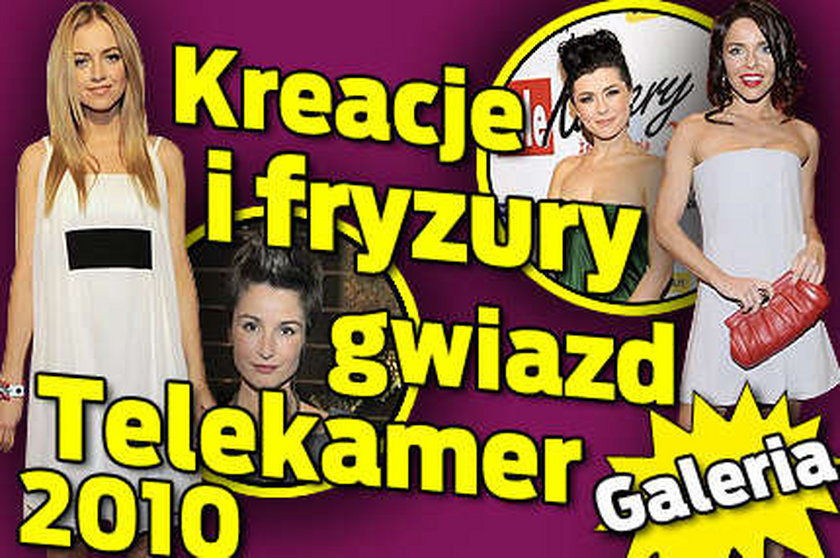 Kreacje i fryzury gwiazd Telekamer 2010