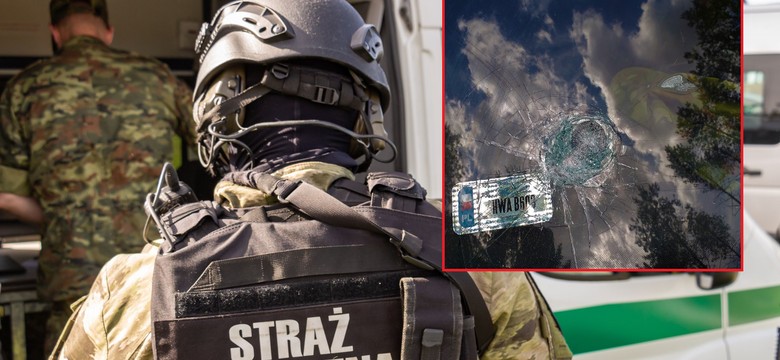 Granica z Białorusią: Kolejny atak na funkcjonariuszy Straży Granicznej. SĄ ZDJĘCIA