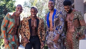 Men in African print