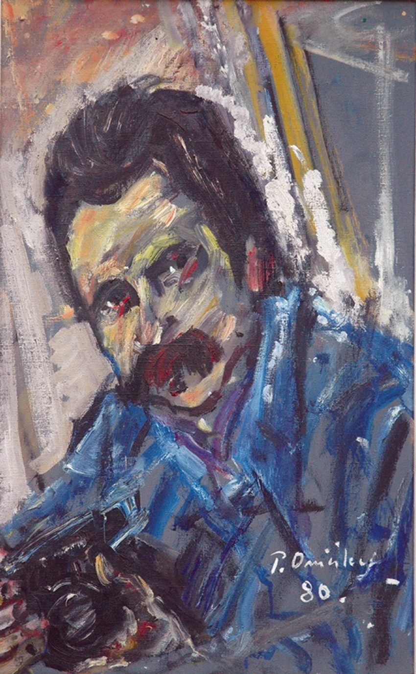 Petar Omčikus, portret Branka Belića