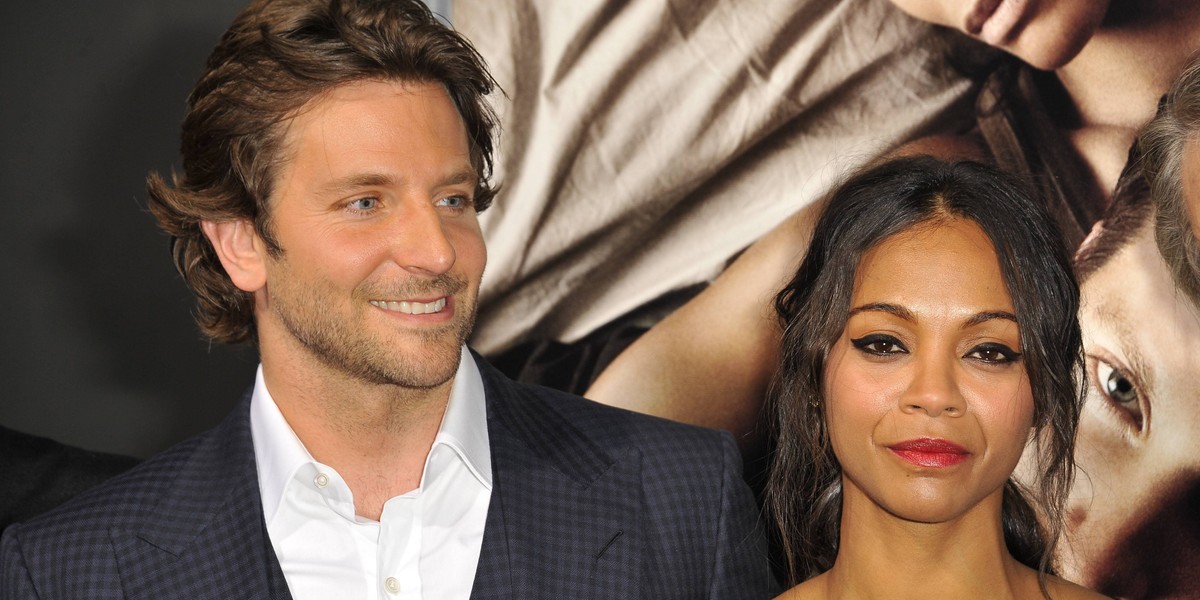 Bradley Cooper and Zoe Saldana 