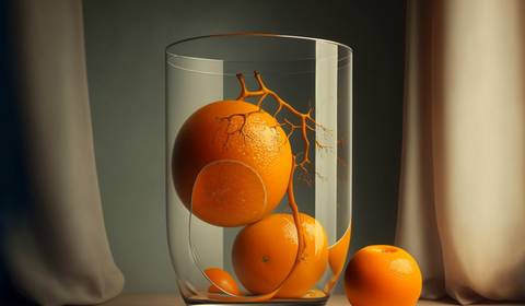 "W pustej szklance pomarańcze" okiem sztucznej inteligencji. Nakarmiliśmy ją polskimi piosenkami i namalowała te obrazy