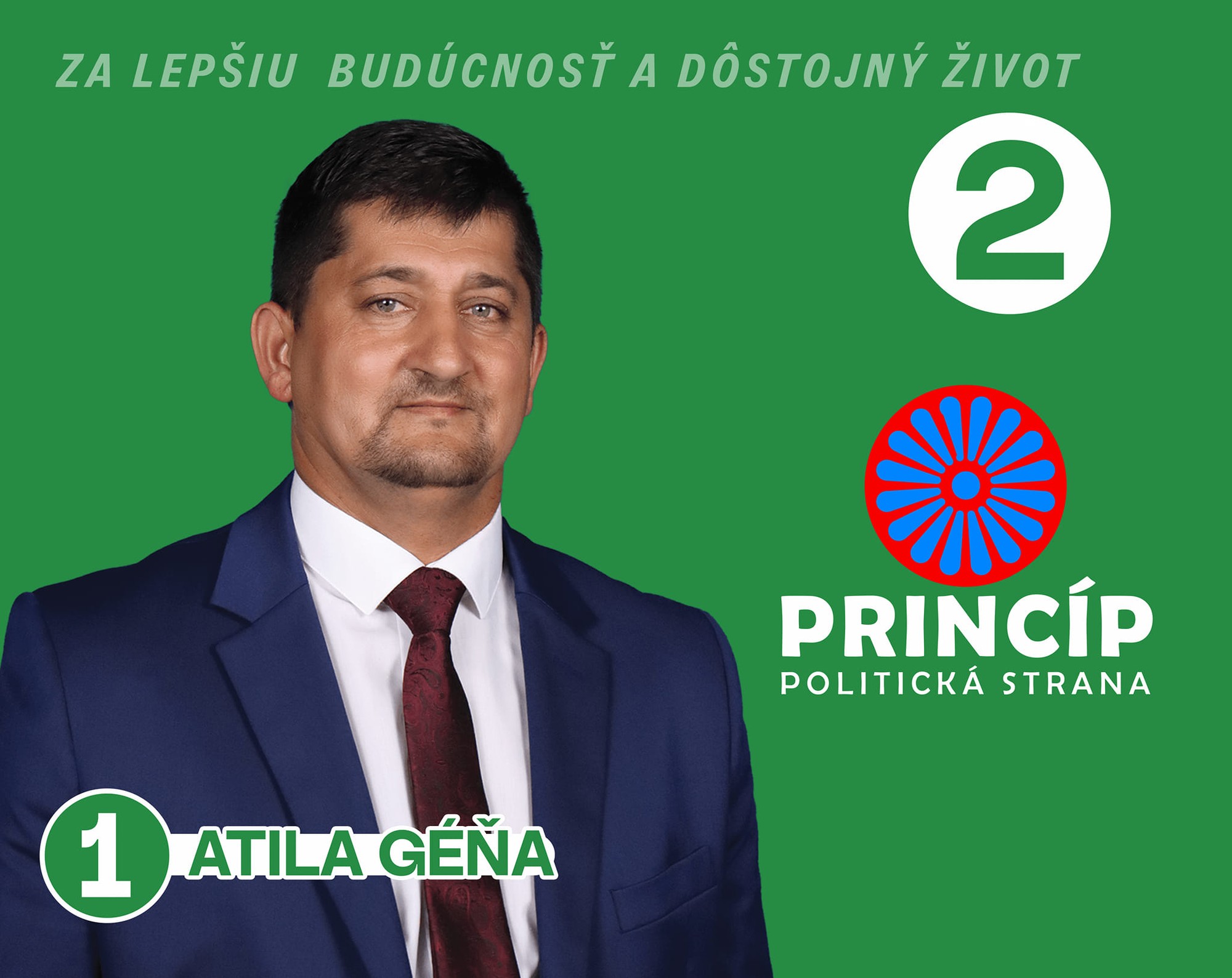 Starosta obce Žehňa Attila Géňa.
