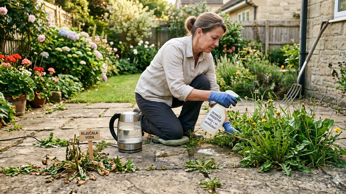 Uništavanje korova - Ilustracija