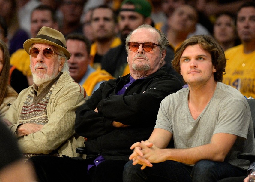 Džek i Rej Nikolson na košarkaškoj utakmici