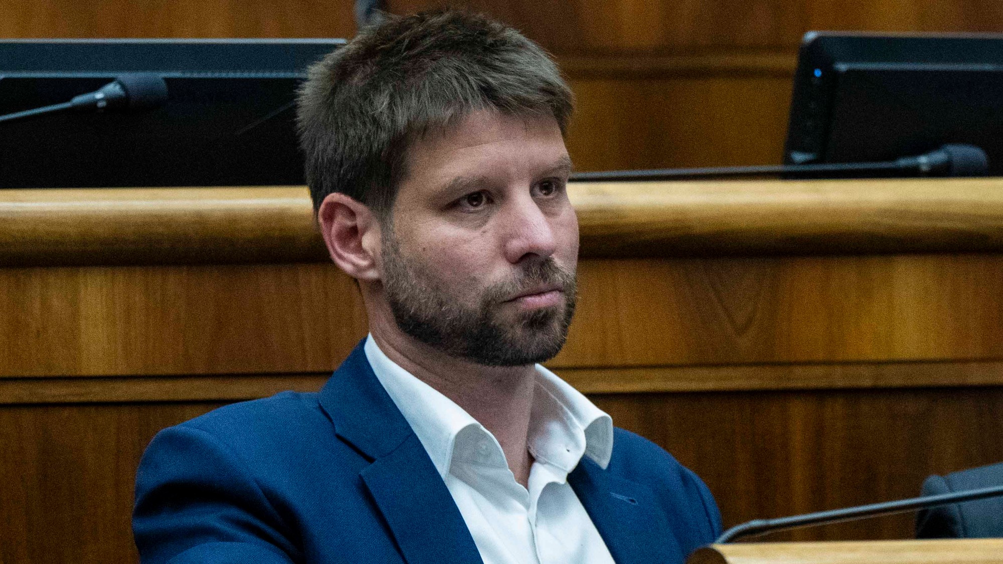 Predseda PS Michal Šimečka (Progresívne Slovensko).