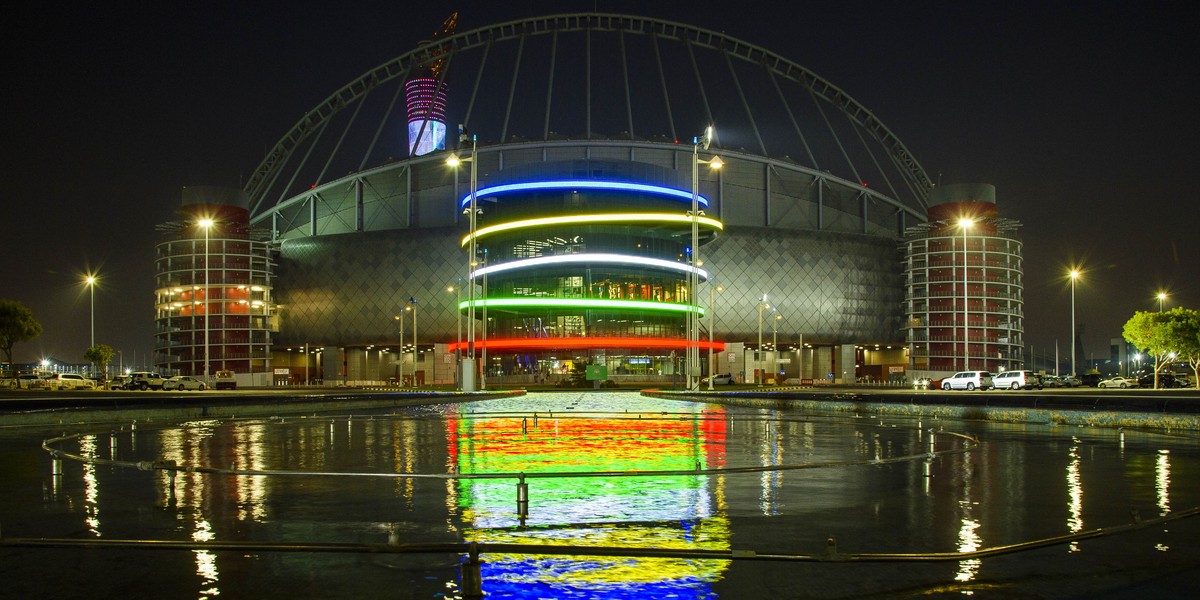 Odremontowany Khalifa International Stadium.