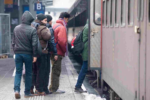 Imigranci w Niemczech EPA/ARMIN WEIGEL Dostawca: PAP/EPA.