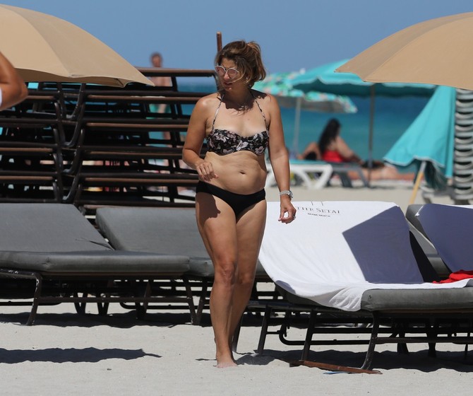 Mirka Federer na plaži