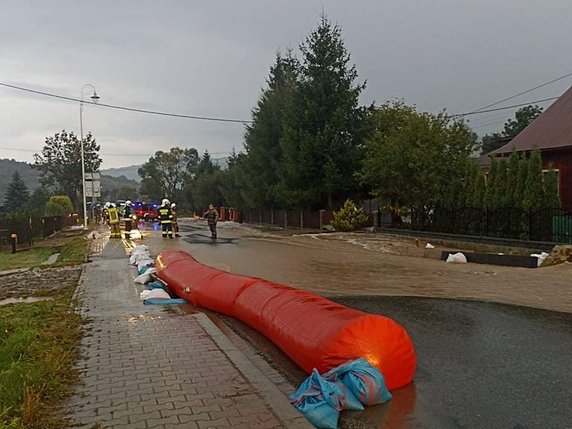 Kolejne podtopienia na Limanowszczyźnie