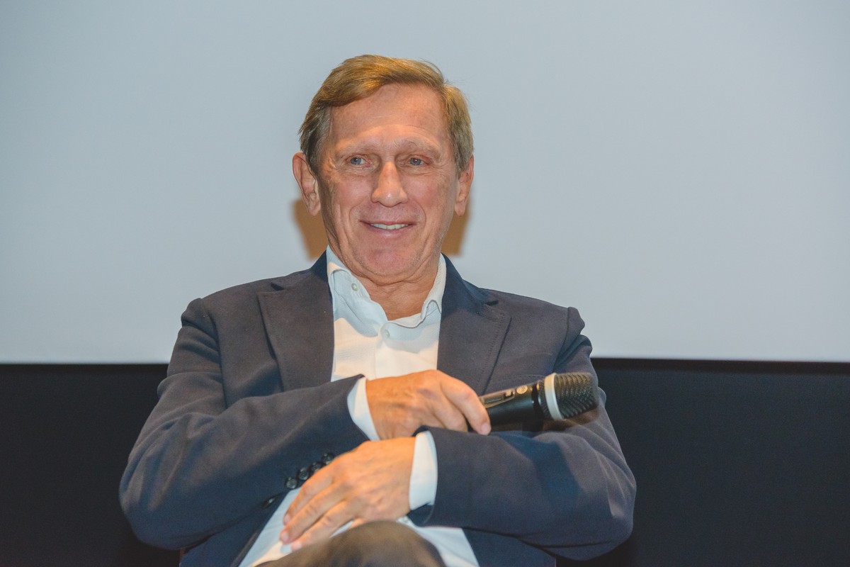 Jan Englert na premierze filmu "Skrzyżowanie"