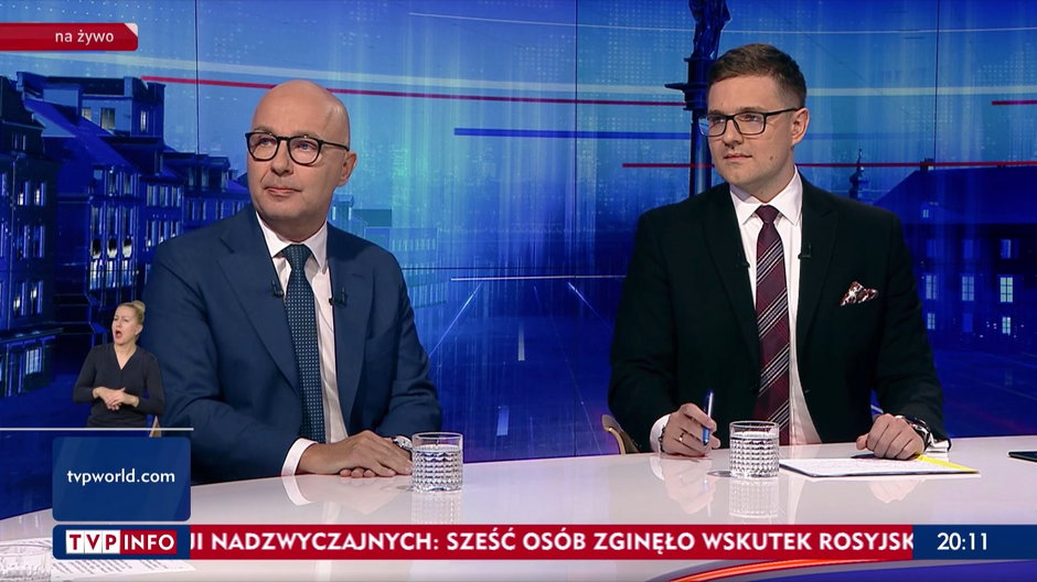 Zaciekła dyskusja Roberta Kropiwnickiego z KO i Roberta Gontarza z PiS na antenie TVP Info