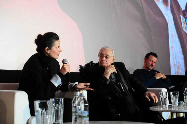 Andrzej Wajda na konferencji prasowej filmu 'Wałęsa. Człowiek z nadziei'