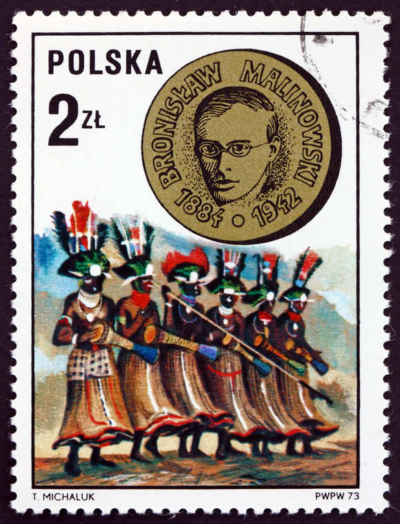 Znaczek Poczty Polskiej z Bronisławem Malinowskim, 1973 r.