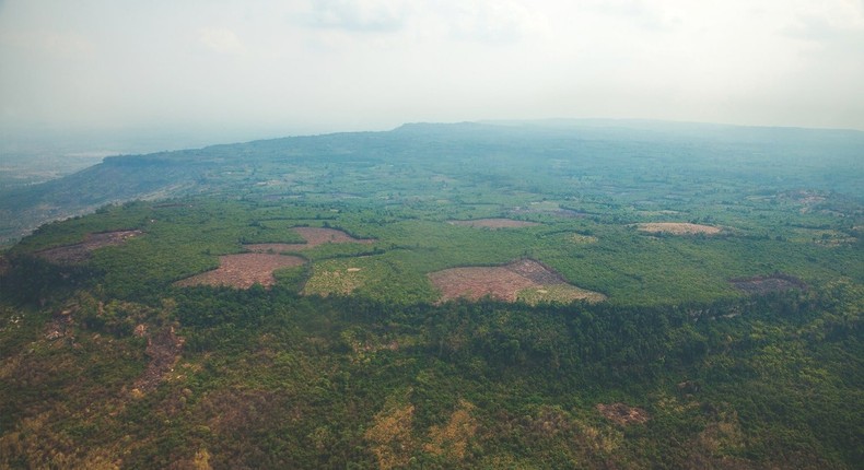 Mahendraparvata Aerial