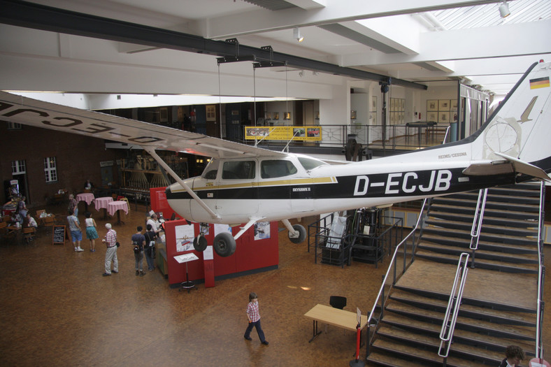 Das Flugzeug von Mathias Rust im Technischen Museum in Berlin