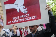 WARSAWA PROTEST PRZECIWKO EDUKACJI SEKSUALNEJ