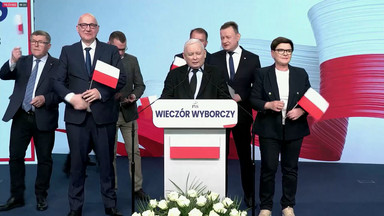 Sztab wyborczy PiS. Kaczyński: to dziewiąte nasze zwycięstwo