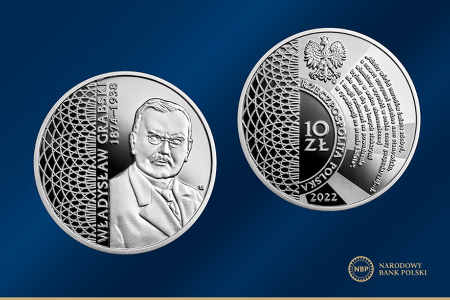 Nowa moneta NBP z Władysławem Grabskim