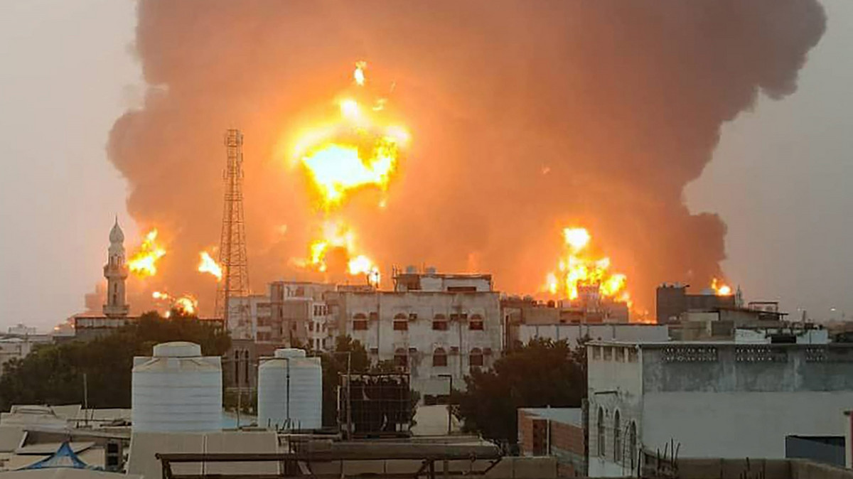 Ogromna ściana ognia. Izrael zaatakował Jemen!