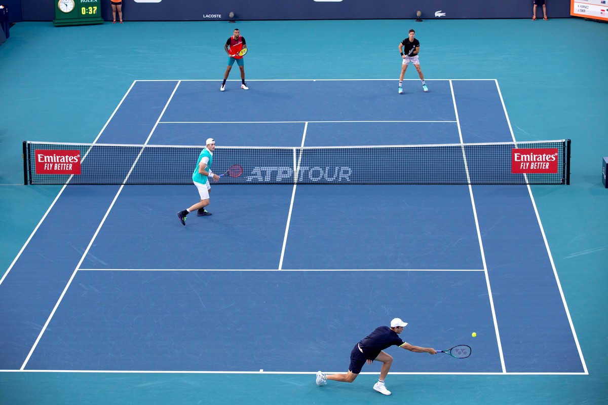 Hubert Hurkacz, John Isner, Nick Kyrgios i Thanasi Kokkinakis