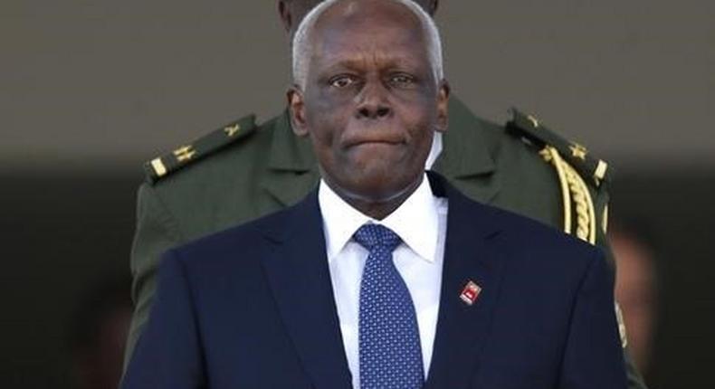 Angolan President Jose Eduardo dos Santos. file.