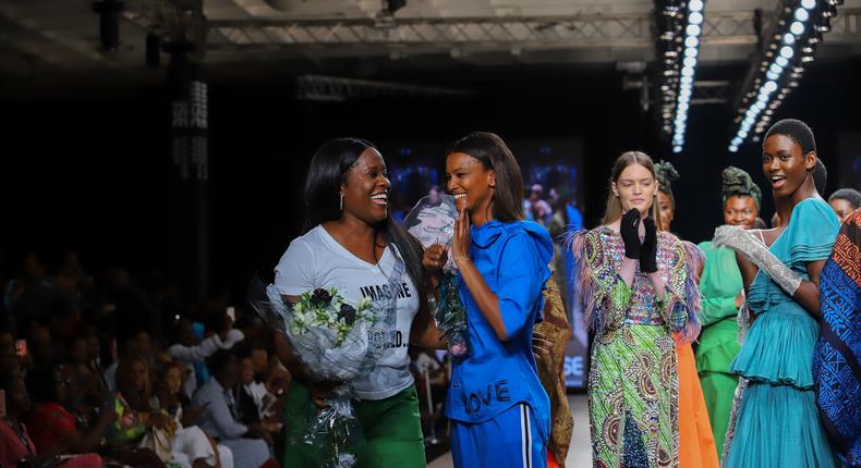 Odio Mimonet’s AW19 show is a tale of two women; Mimi and Odio, and a celebration of the multifaceted modern African woman [Credit: Arise Fashion Week]